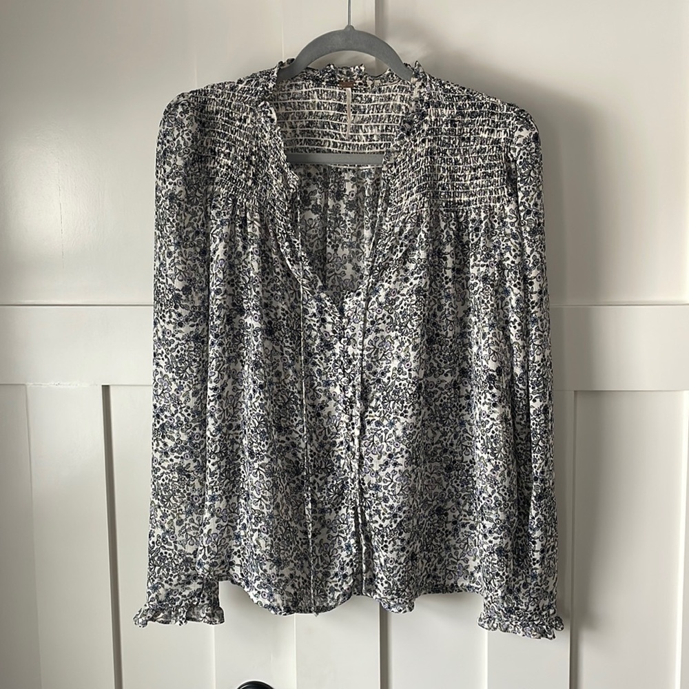 Free People Floral Top